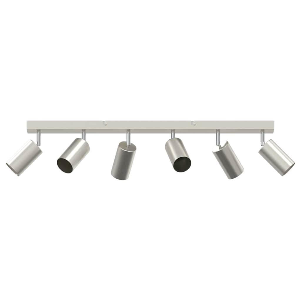 vidaXL Ceiling Spotlight with Spotlights Nickel 73 x 6 x 16 cm Metal