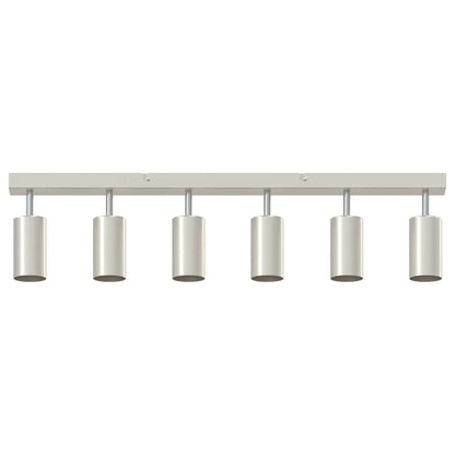 vidaXL Ceiling Spotlight with Spotlights Nickel 73 x 6 x 16 cm Metal