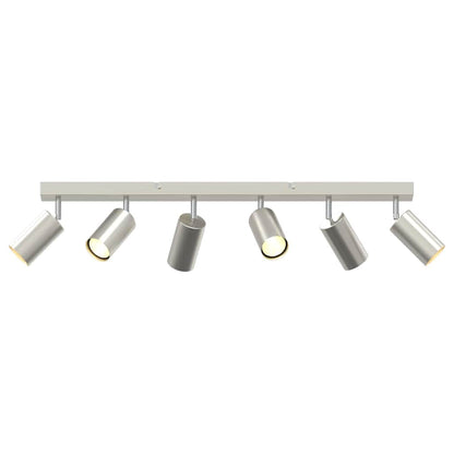vidaXL Ceiling Spotlight with Spotlights Nickel 73 x 6 x 16 cm Metal