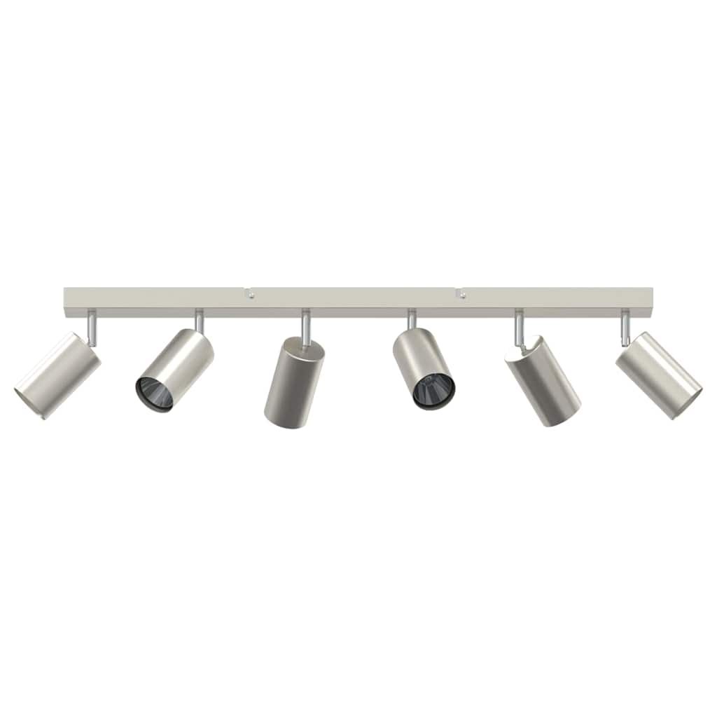 vidaXL Ceiling Spotlight with Spotlights Nickel 73 x 6 x 16 cm Metal
