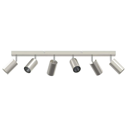 vidaXL Ceiling Spotlight with Spotlights Nickel 73 x 6 x 16 cm Metal