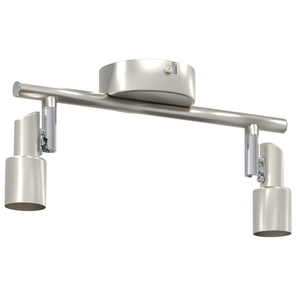 vidaXL Ceiling Spotlight with Spotlights Nickel 25.5 x 8 x 11 cm Steel
