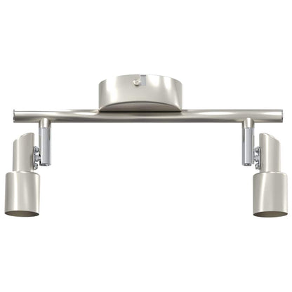 vidaXL Ceiling Spotlight with Spotlights Nickel 25.5 x 8 x 11 cm Steel