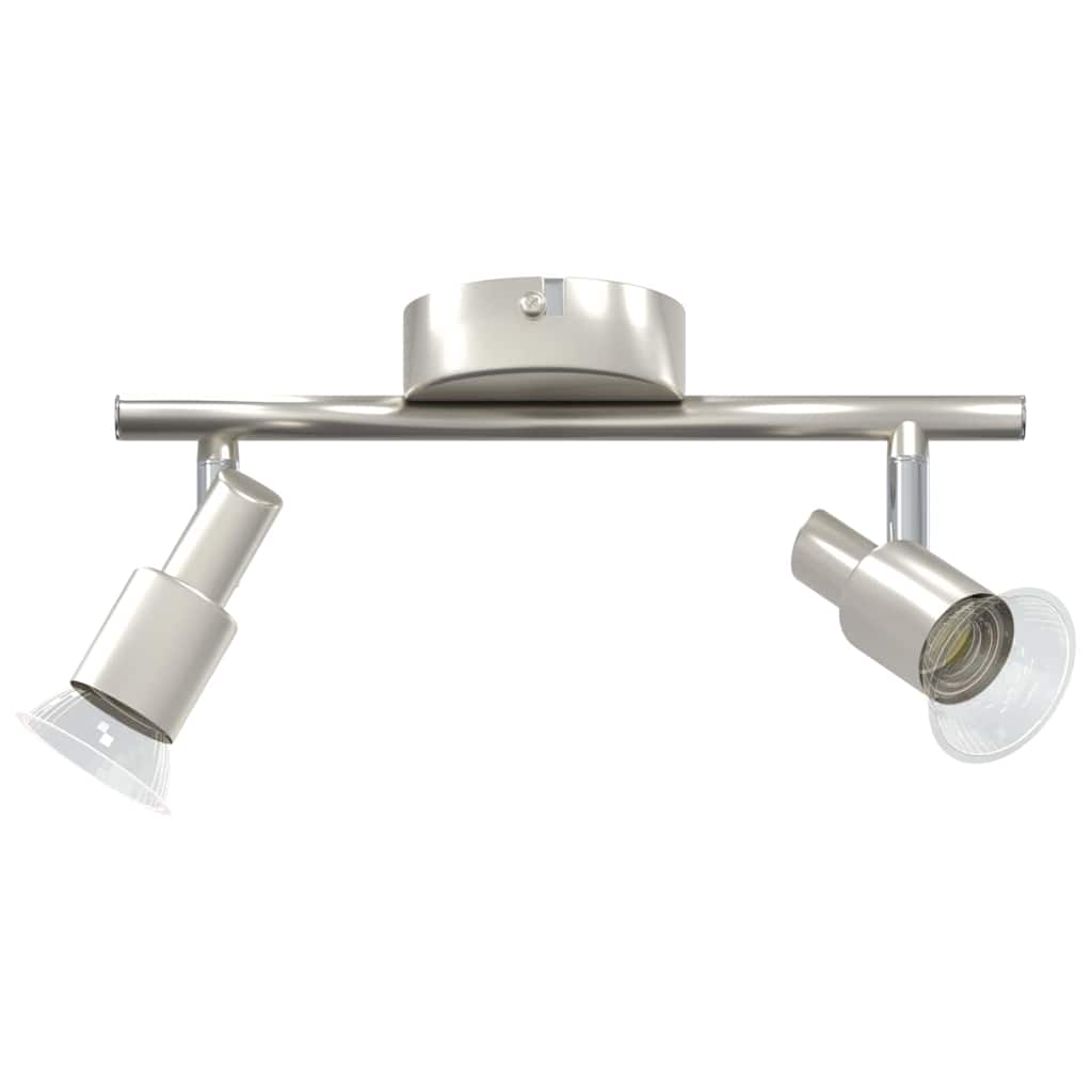 vidaXL Ceiling Spotlight with Spotlights Nickel 25.5 x 8 x 11 cm Steel
