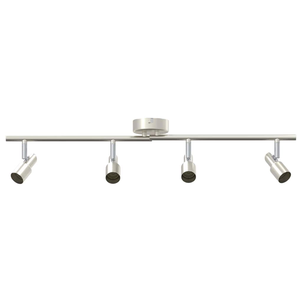 vidaXL Ceiling Spotlight with Spotlights Nickel 70 x 9 x 12.5 cm Steel