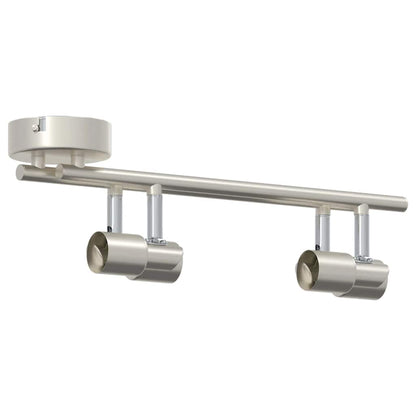 vidaXL Ceiling Spotlight with Spotlights Nickel 70 x 9 x 12.5 cm Steel