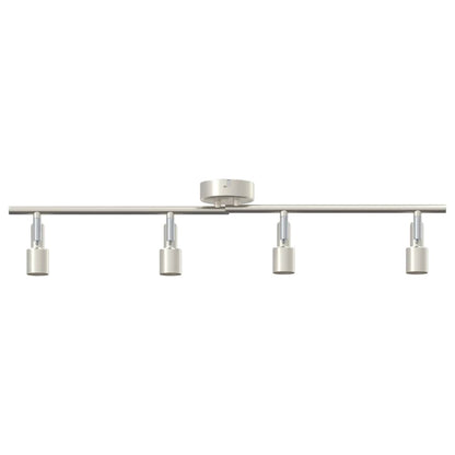 vidaXL Ceiling Spotlight with Spotlights Nickel 70 x 9 x 12.5 cm Steel