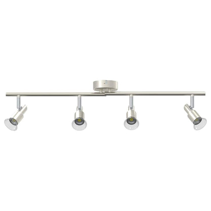 vidaXL Ceiling Spotlight with Spotlights Nickel 70 x 9 x 12.5 cm Steel
