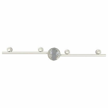 vidaXL Ceiling Spotlight with Spotlights Nickel 70 x 9 x 12.5 cm Steel