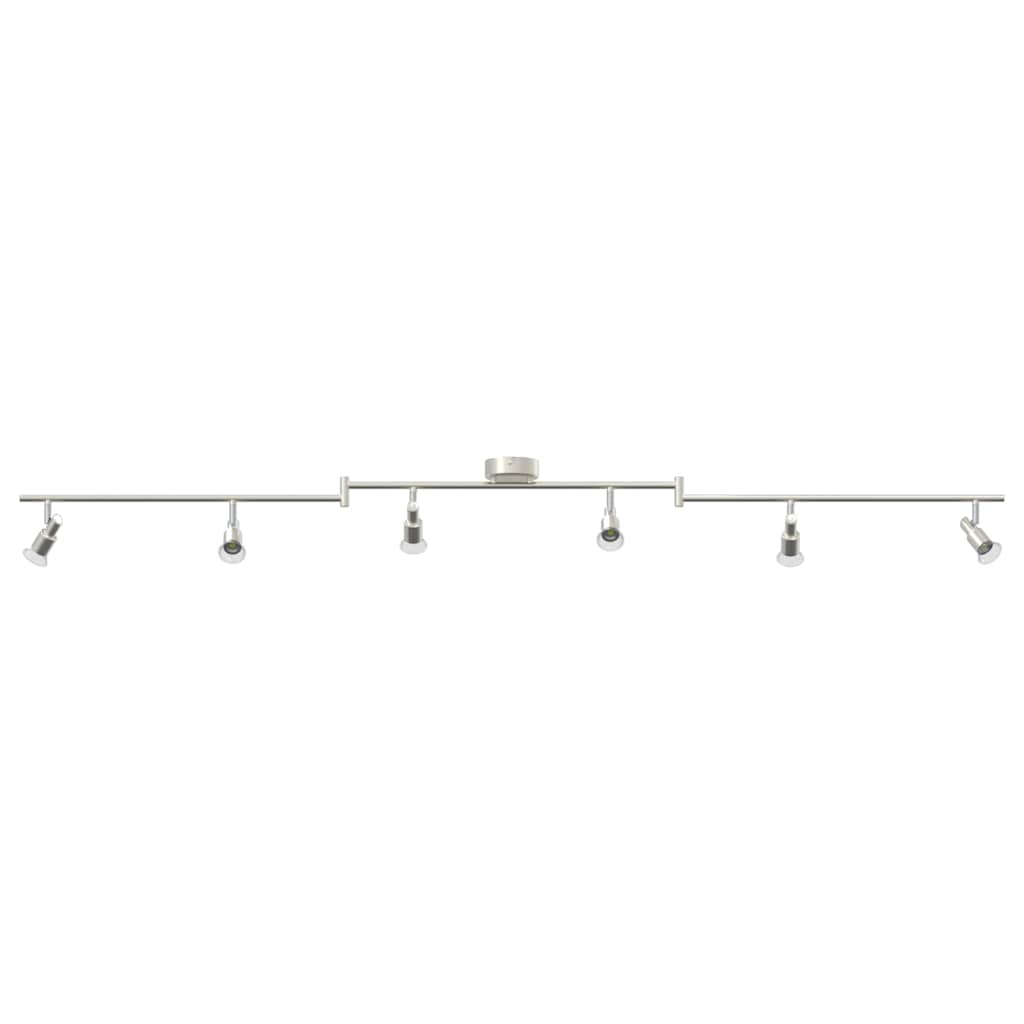 vidaXL Ceiling Spotlight Brushed Nickel 176.5 x 9.5 x 14 cm Steel