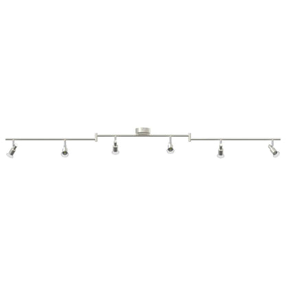 vidaXL Ceiling Spotlight Brushed Nickel 176.5 x 9.5 x 14 cm Steel