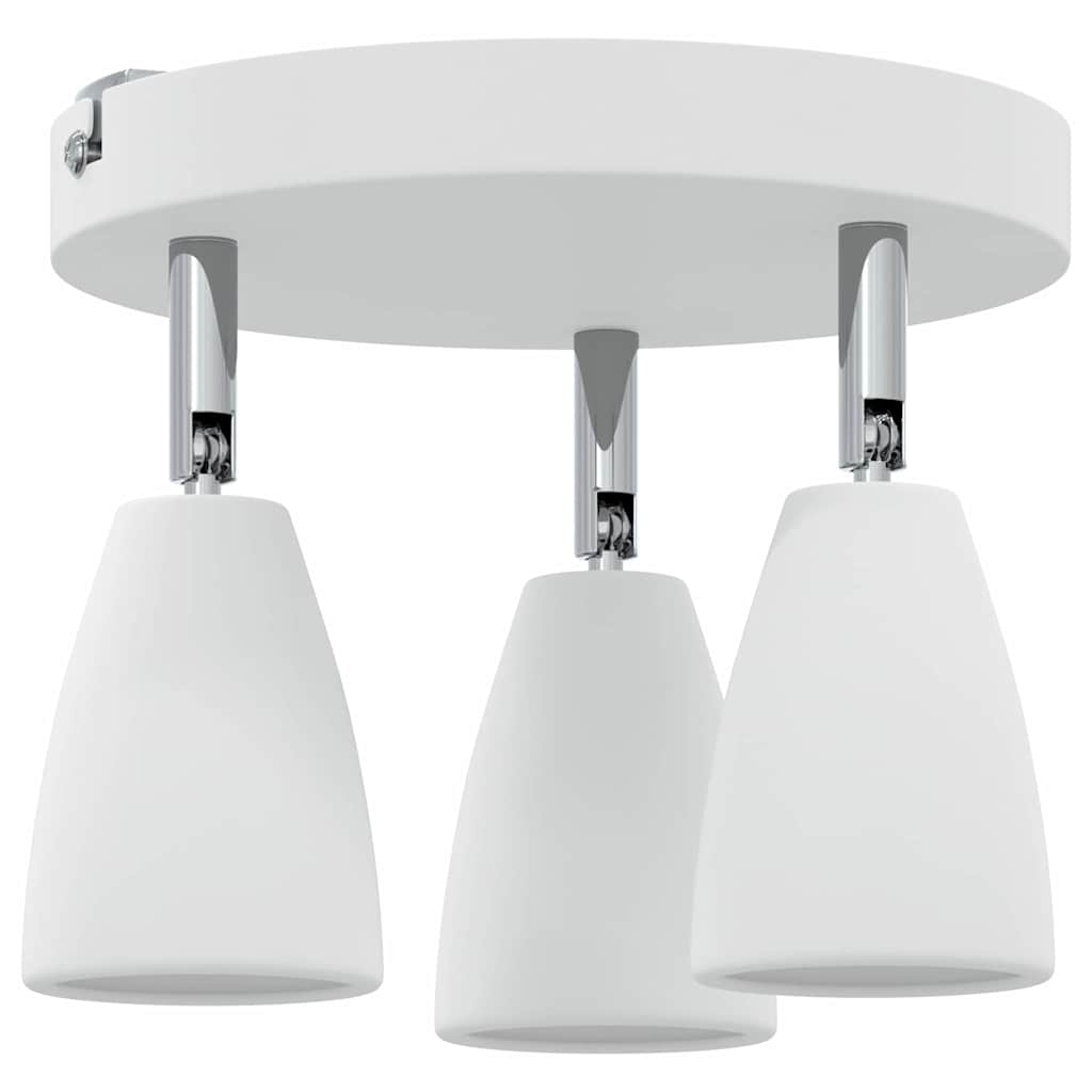 vidaXL Ceiling Spotlight with Spotlights White 19 x 19 x 14.5 cm Metal