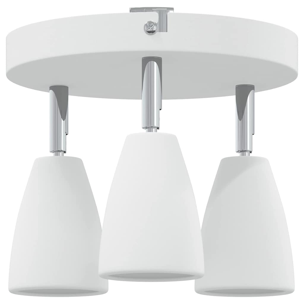 vidaXL Ceiling Spotlight with Spotlights White 19 x 19 x 14.5 cm Metal