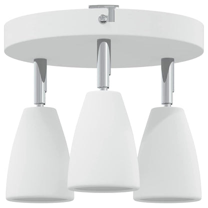 vidaXL Ceiling Spotlight with Spotlights White 19 x 19 x 14.5 cm Metal