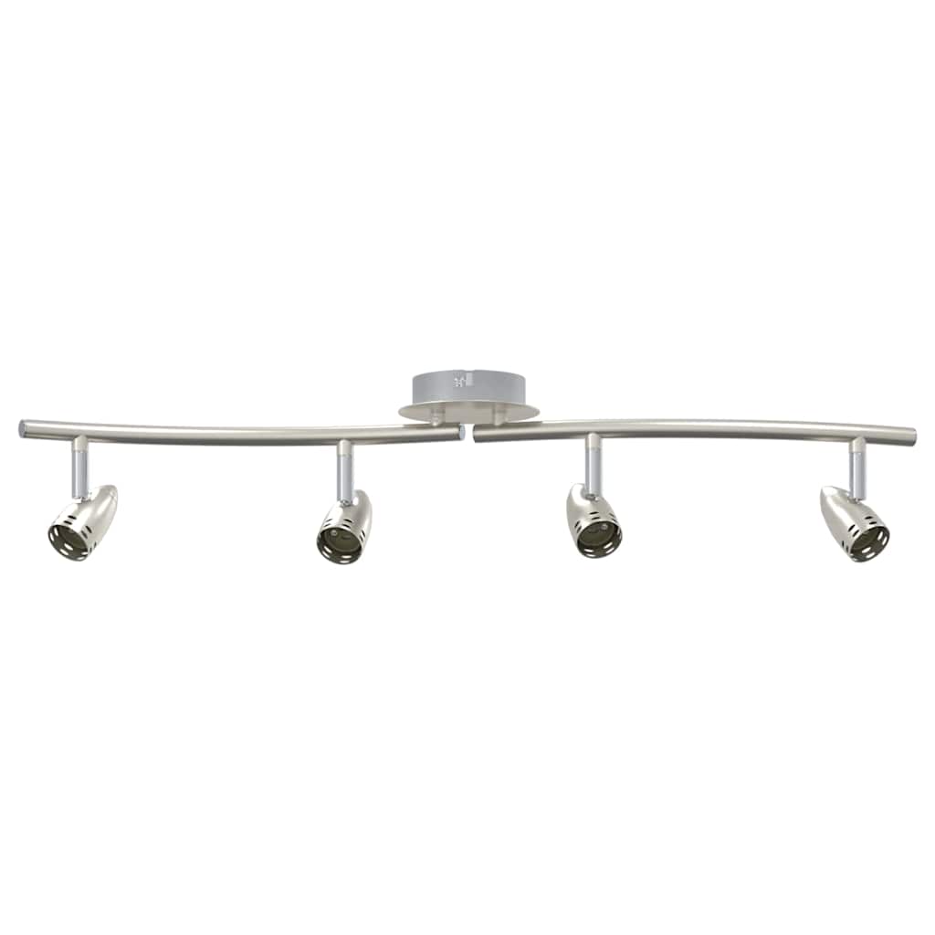 vidaXL Ceiling Spotlight Nickel 61 x 10 x 12.5 cm Metal