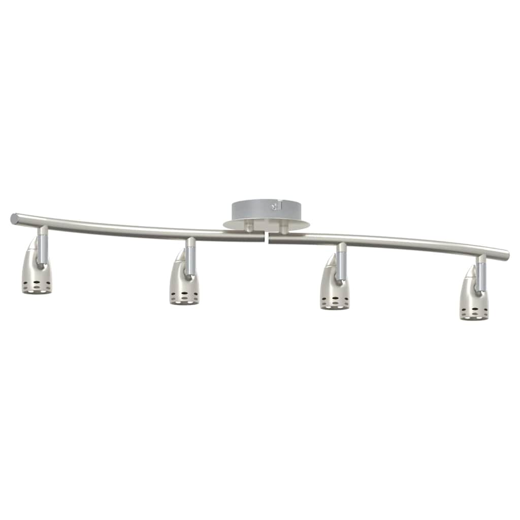 vidaXL Ceiling Spotlight Nickel 61 x 10 x 12.5 cm Metal