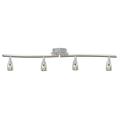 vidaXL Ceiling Spotlight Nickel 61 x 10 x 12.5 cm Metal