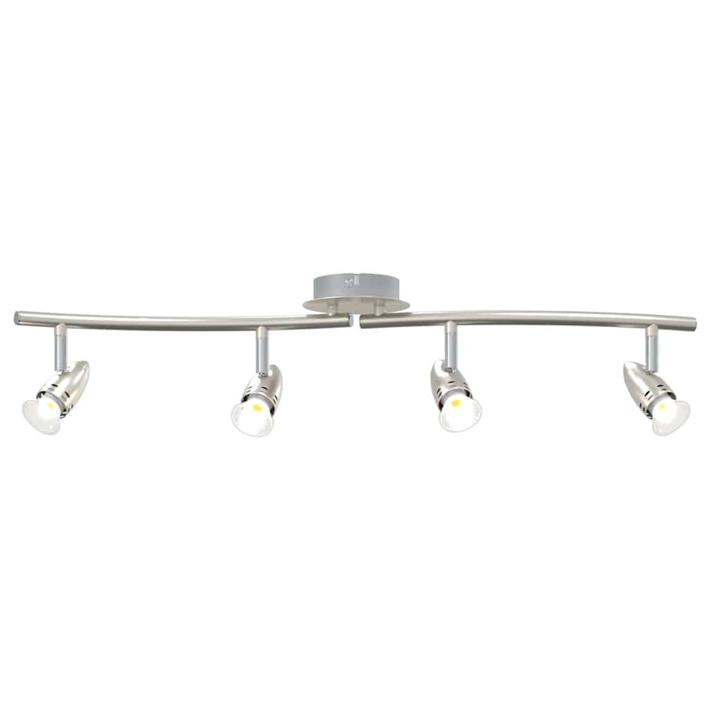 vidaXL Ceiling Spotlight Nickel 61 x 10 x 12.5 cm Metal
