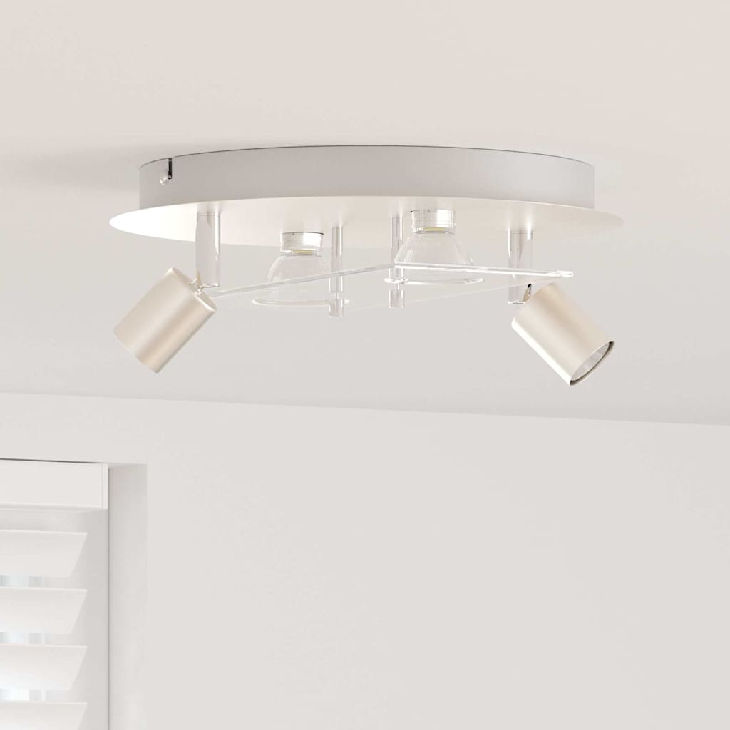 vidaXL Ceiling Spotlight Silver 29 x 29 x 11 cm Steel and glass