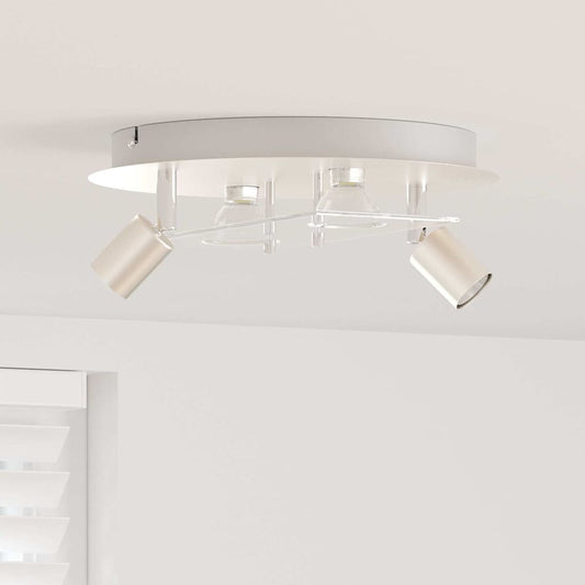 vidaXL Ceiling Spotlight Silver 29 x 29 x 11 cm Steel and glass