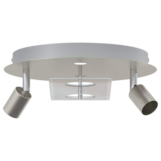 vidaXL Ceiling Spotlight Silver 29 x 29 x 11 cm Steel and glass
