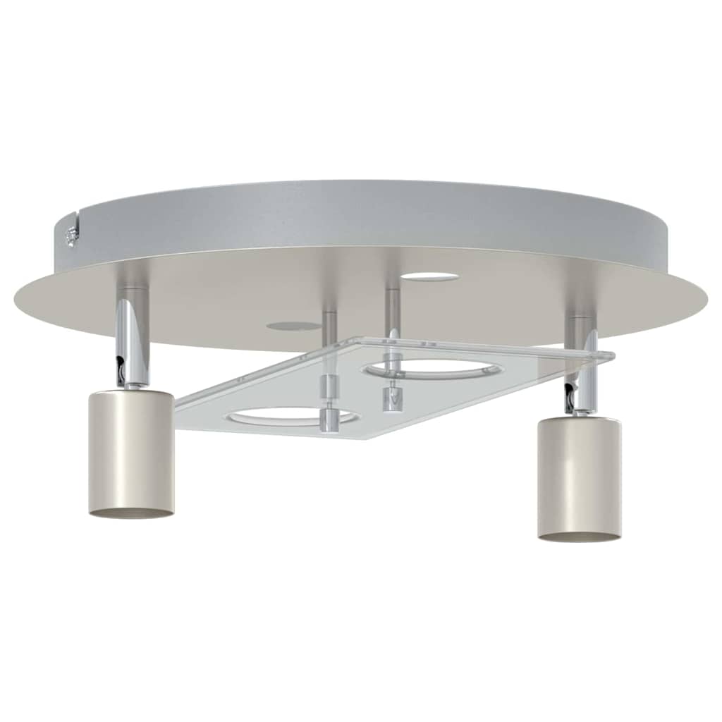 vidaXL Ceiling Spotlight Silver 29 x 29 x 11 cm Steel and glass
