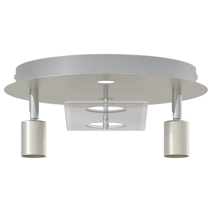 vidaXL Ceiling Spotlight Silver 29 x 29 x 11 cm Steel and glass