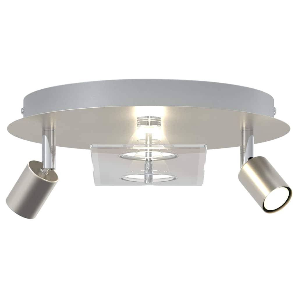 vidaXL Ceiling Spotlight Silver 29 x 29 x 11 cm Steel and glass