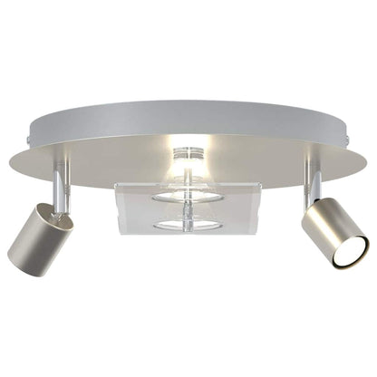 vidaXL Ceiling Spotlight Silver 29 x 29 x 11 cm Steel and glass