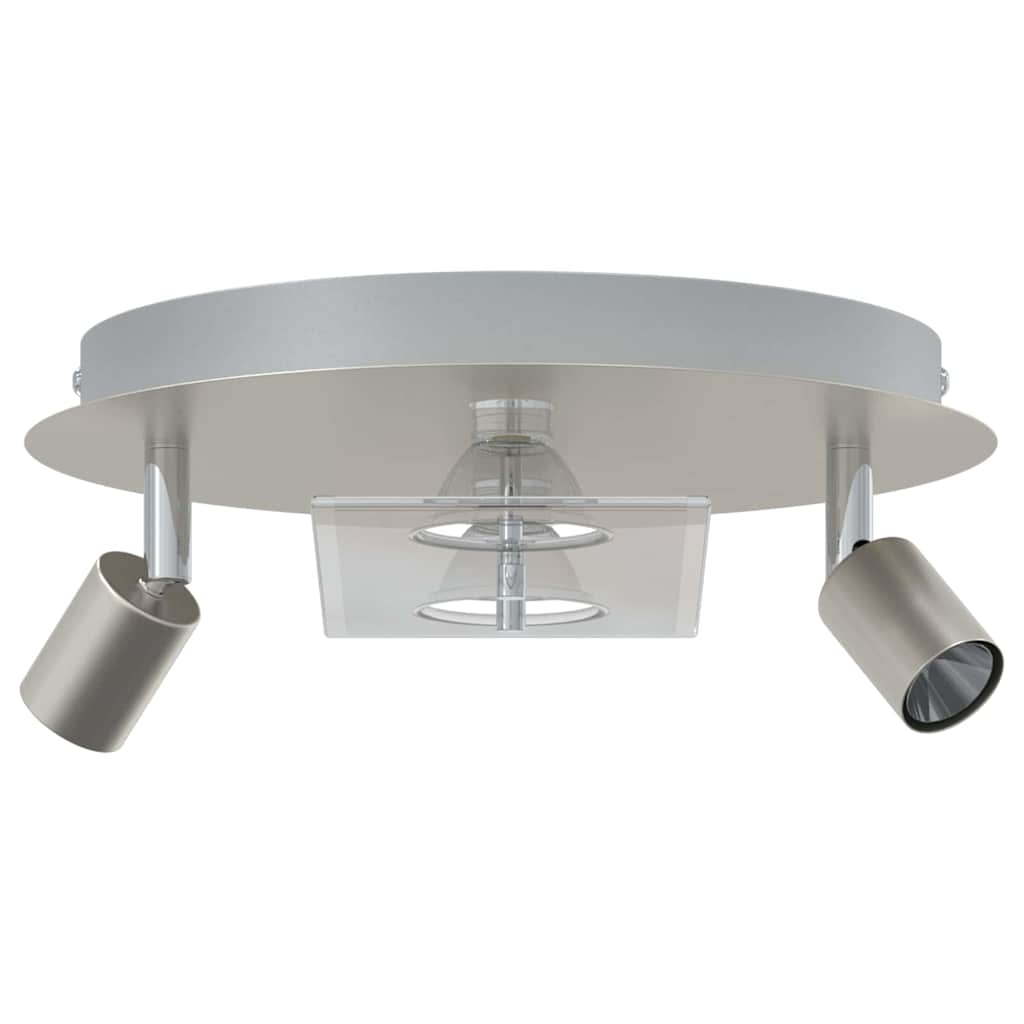 vidaXL Ceiling Spotlight Silver 29 x 29 x 11 cm Steel and glass