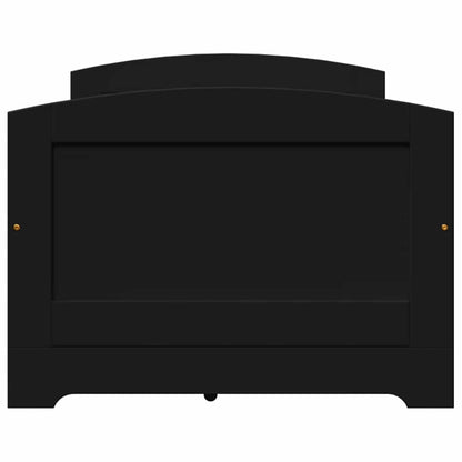 vidaXL Day Bed with 5 Drawers without Mattress IRUN Black 90x200 cm