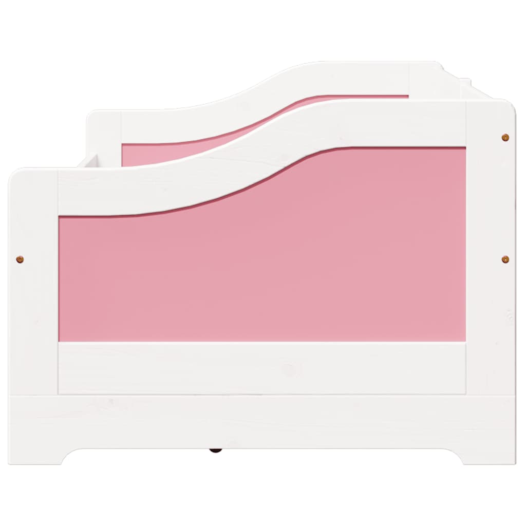 vidaXL Day Bed with 3 Drawers without Mattress IRUN White&Pink 90x200 cm