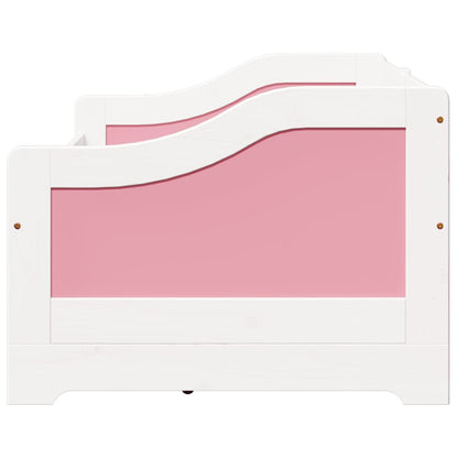 vidaXL Day Bed with 3 Drawers without Mattress IRUN White&Pink 90x200 cm
