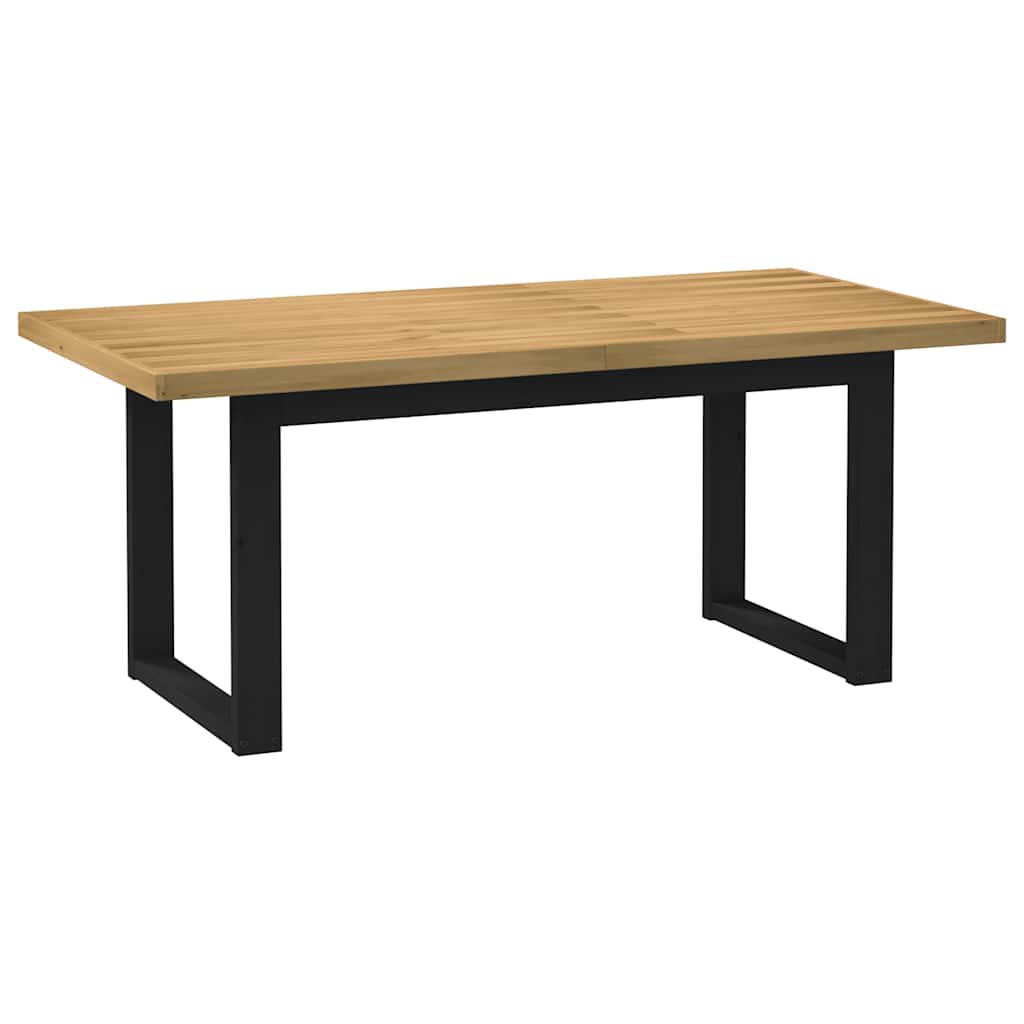 vidaXL Dining Table "NOAIN" U-Shaped Legs 180x90x75 cm Solid Wood Pine