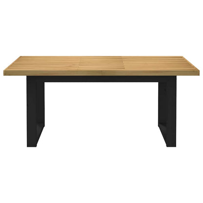vidaXL Dining Table "NOAIN" U-Shaped Legs 180x90x75 cm Solid Wood Pine