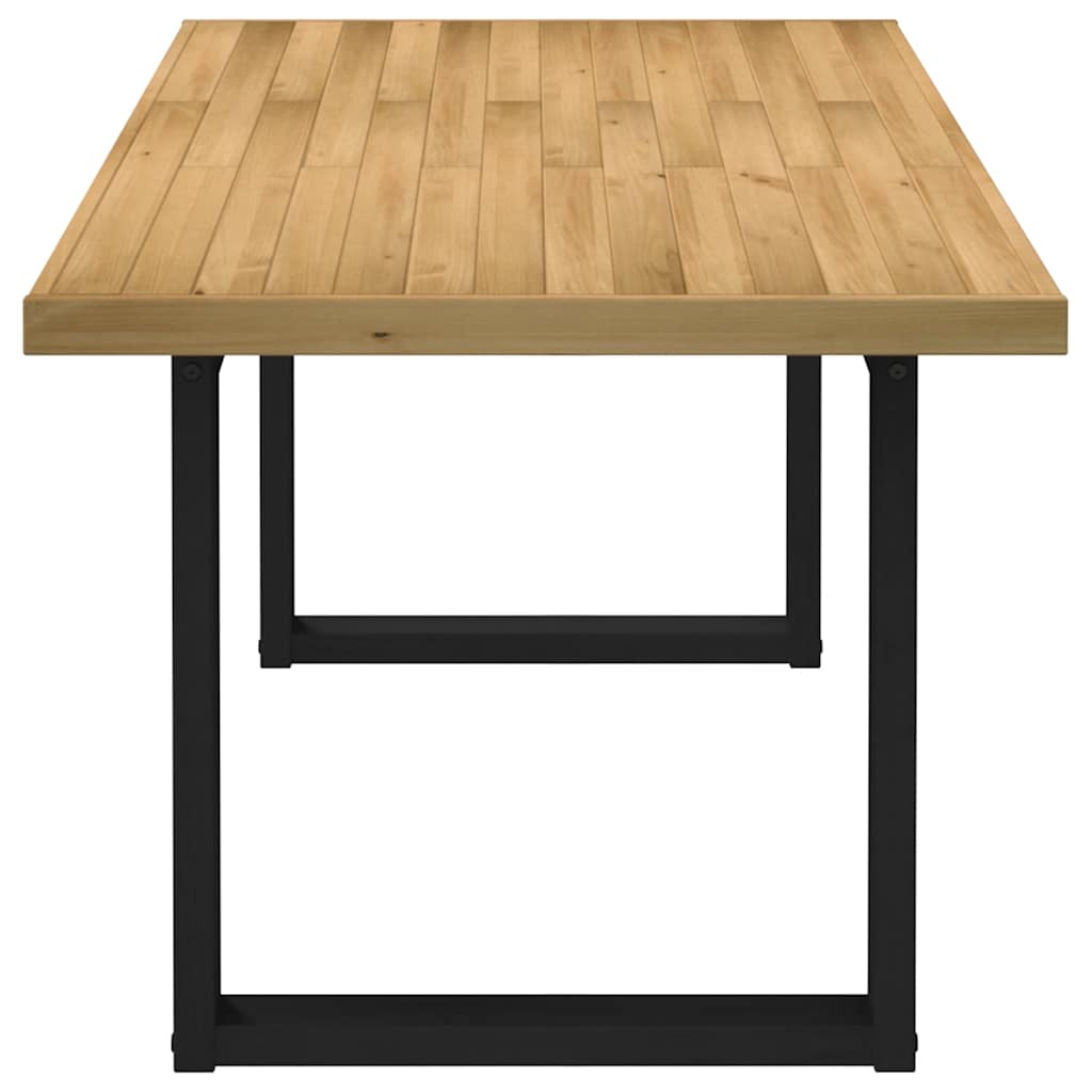 vidaXL Dining Table NOAIN U-Shaped Legs 180x90x75 cm Solid Wood Pine