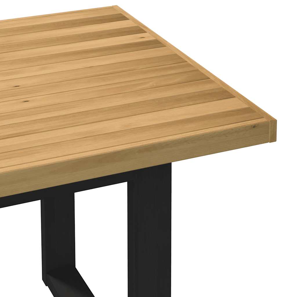 vidaXL Dining Table "NOAIN" U-Shaped Legs 180x90x75 cm Solid Wood Pine