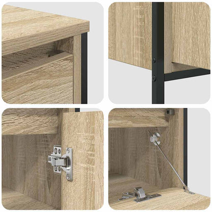 vidaXL Bathroom Furniture Set 3 pcs Sonoma Oak Engineered Wood