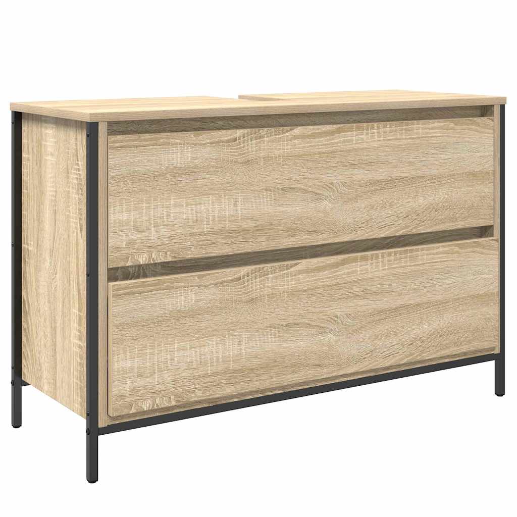 vidaXL Bathroom Furniture Set 3 pcs Sonoma Oak 90 x 34.5 x 60 cm
