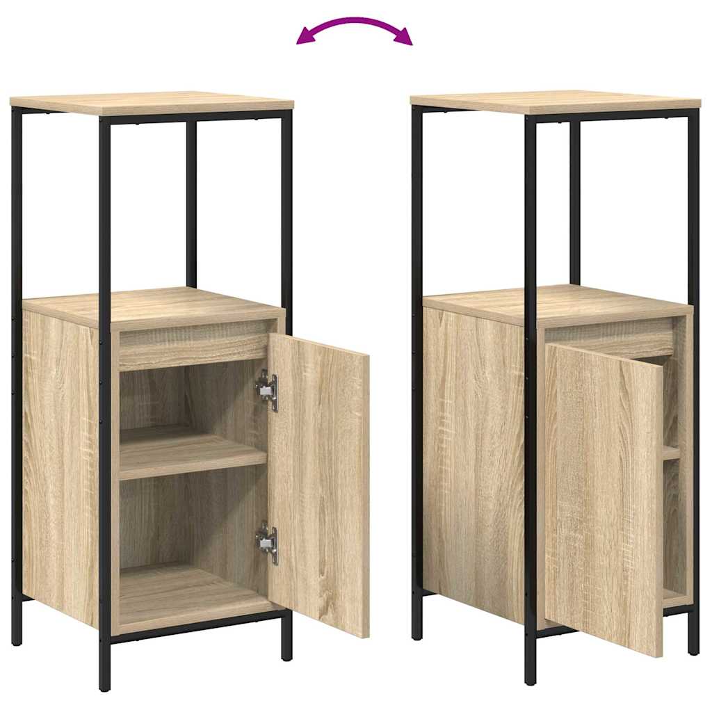 vidaXL Bathroom Furniture Set 3 pcs Sonoma Oak 90 x 34.5 x 60 cm