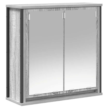 vidaXL 2 Piece Bathroom Furniture Set Grey Sonoma Engineered Wood