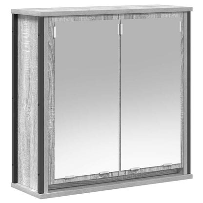 vidaXL 2 Piece Bathroom Furniture Set Grey Sonoma Engineered Wood