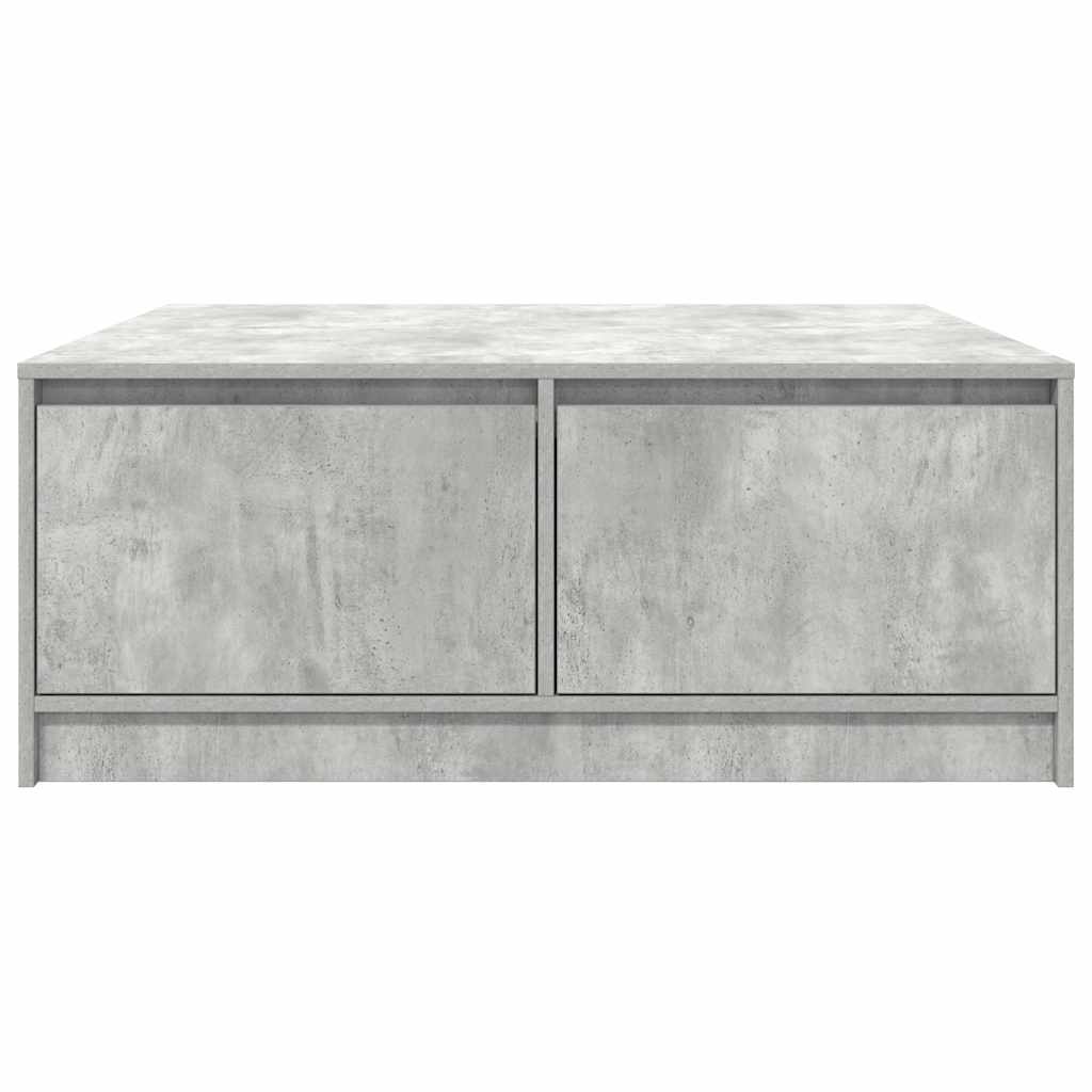 vidaXL Coffee Table with Drawers Concrete Grey 100x100x40 cm
