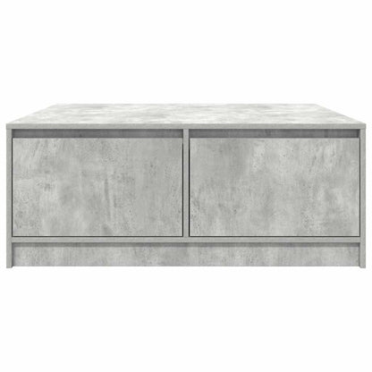 vidaXL Coffee Table with Drawers Concrete Grey 100x100x40 cm