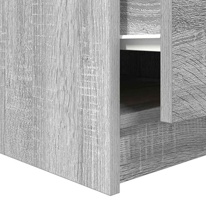 vidaXL Coffee Table with Drawers Grey Sonoma 100x100x40 cm