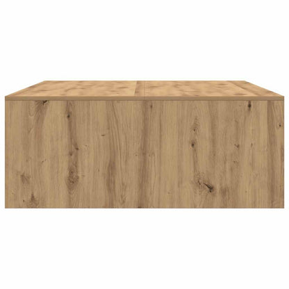 vidaXL Coffee Table with Drawers Artisan Oak 100x100x40 cm