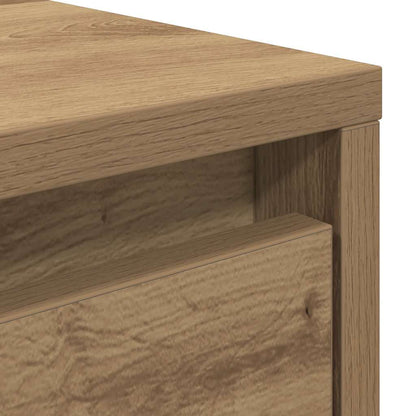 vidaXL Coffee Table with Drawers Artisan Oak 100x100x40 cm