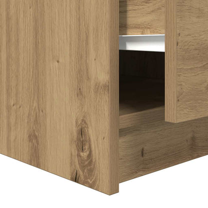 vidaXL Coffee Table with Drawers Artisan Oak 100x100x40 cm