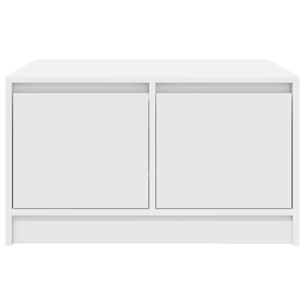 vidaXL Coffee Table with Drawers White 70.5x70x40 cm
