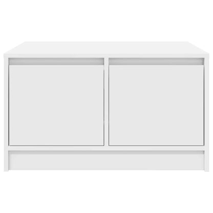 vidaXL Coffee Table with Drawers White 70.5x70x40 cm